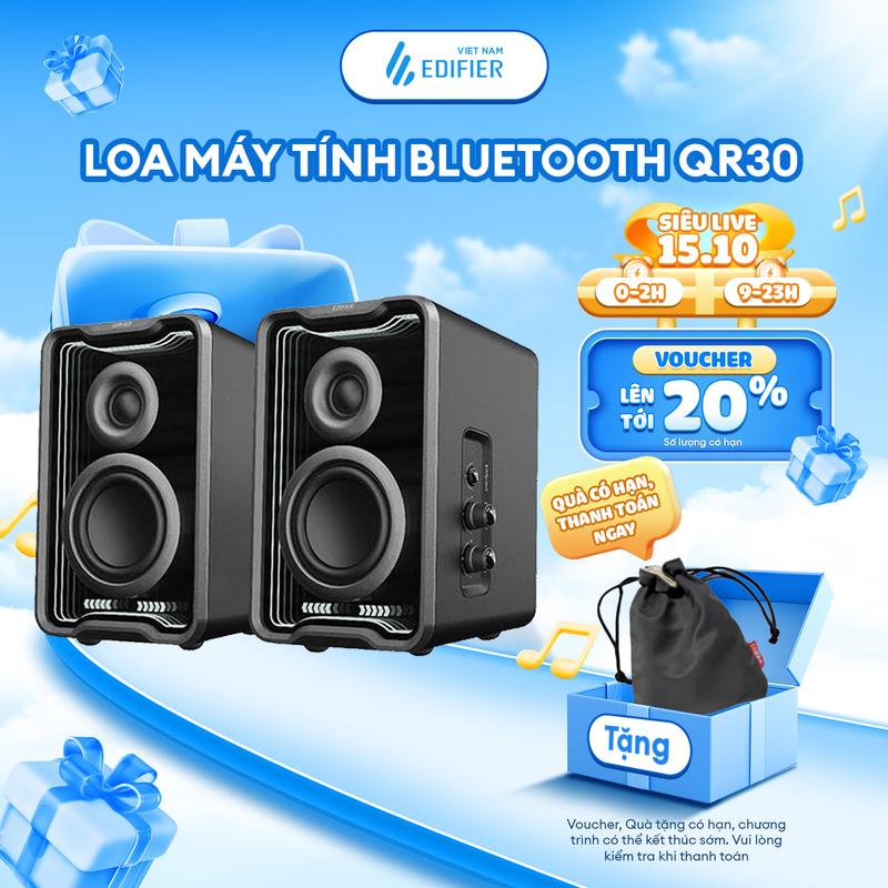Loa Máy Tính Bluetooth Để Bàn EDIFIER QR30 | Công suất 30W | Hiệu Ứng Ánh Sáng | Âm Thanh Cân Bằng | Bảo Hành 15 Tháng