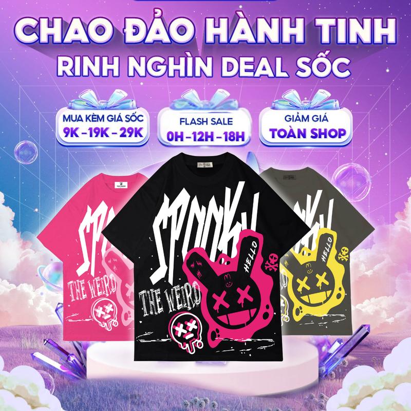 Áo thun The Weird Local Brand Unisex Form Rộng Oversize Tay Lỡ ATK1059