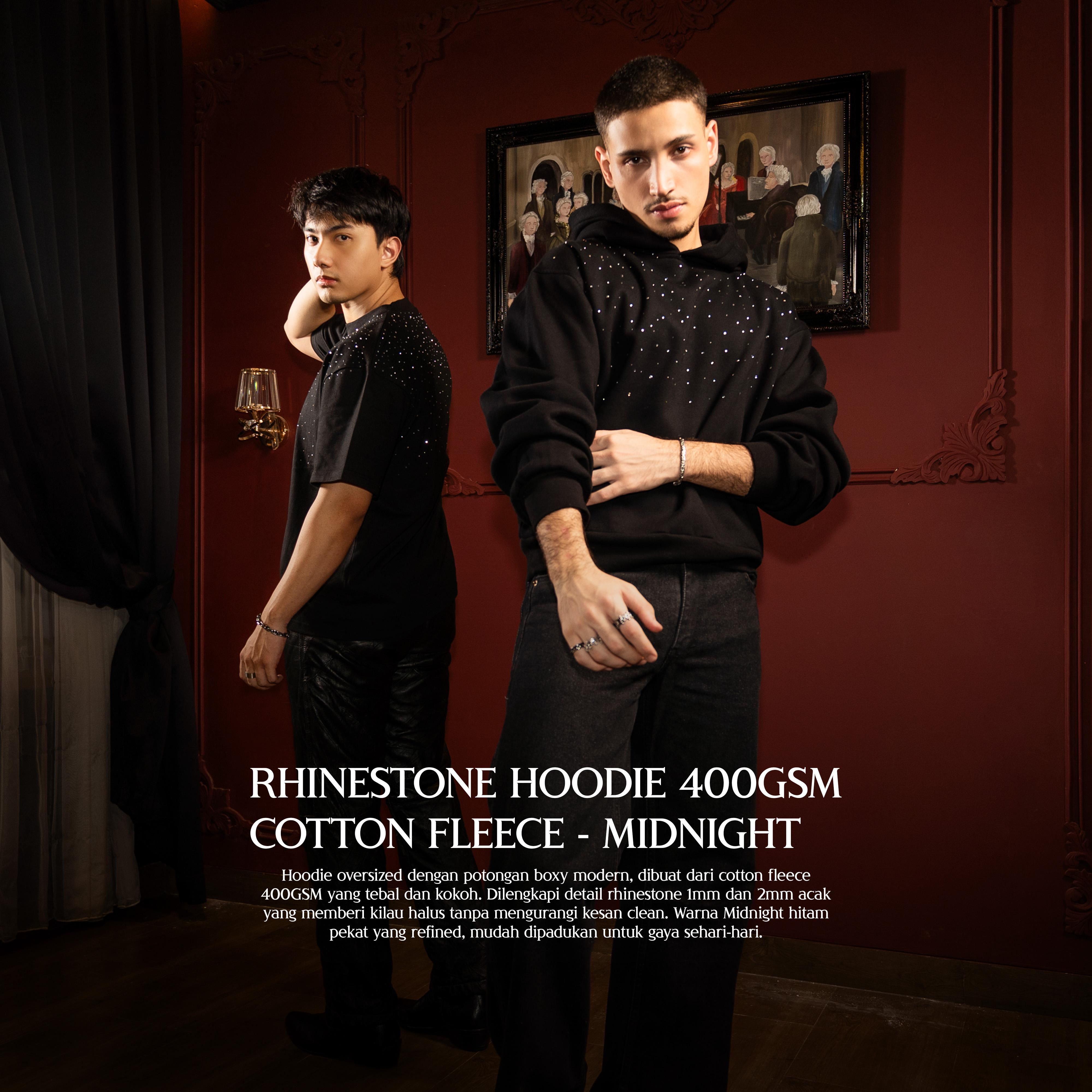 JINMA - Hoodie Rhinestone Oversized Boxy JINMA - Hoodie Rhinestone Oversized Boxy