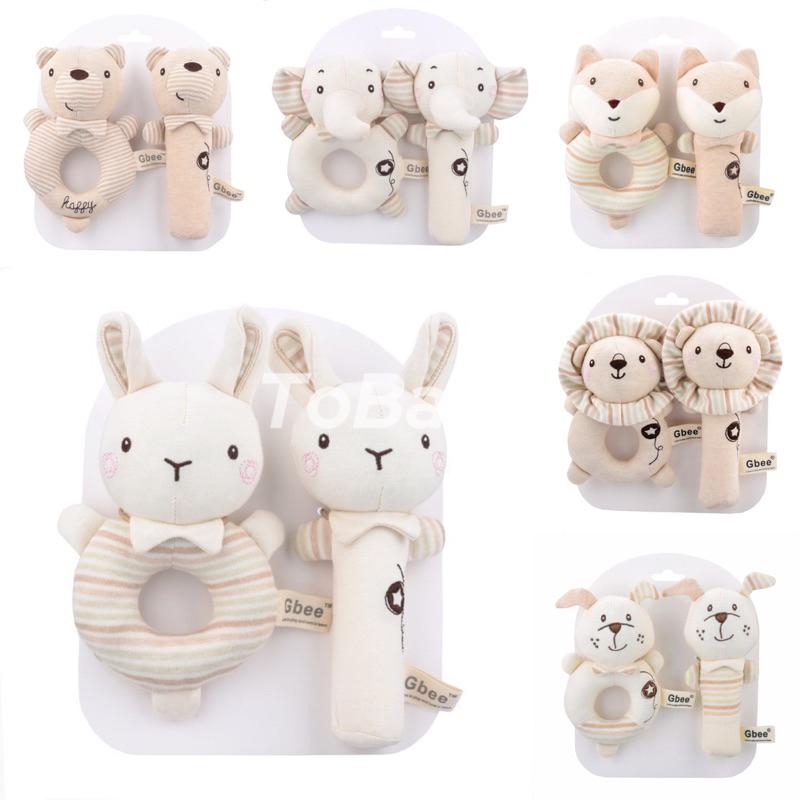 [SG STOCK] Baby Rattles Soft Cartoon Cute Plush Animal Rattles - TikTok ...