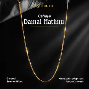 THIQLA - Kalung Fuji ALANA - Kalung Kecil Dan Tipis Elegan Mirip Kalung Emas Asli - Kalung Remaja & Kalung Wanita Dewasa Mirip Kalung Titanium Ori Anti Karat