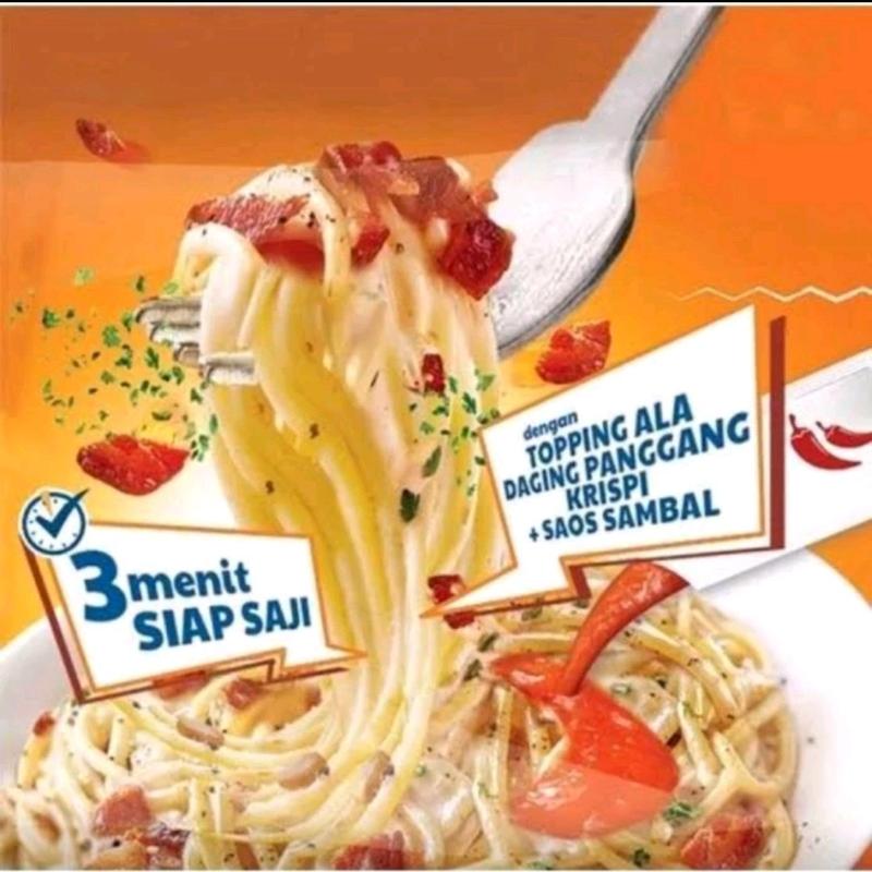 Mie Wow Spaghetti Instant by MayorA / Mie Wow 84gr - Makanan - Food, Noodles jebew taiwan tipis energen carbonara 4