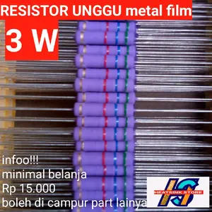 Resistor unggu 3 Watt varian nilai @(10pcs)