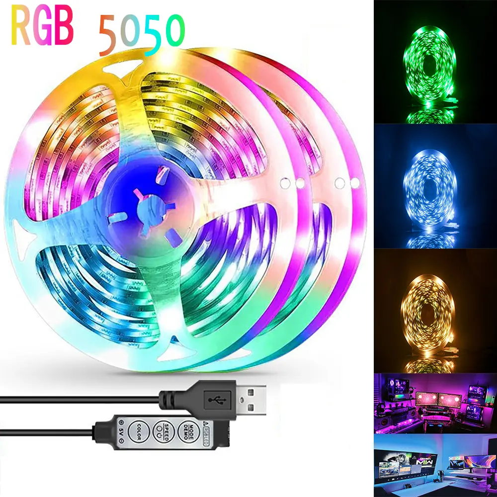 3key LED strip light with RGB 5050 1M/30LED light