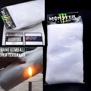 Gasbul Glaswool Knalpot Tacing Putih Anti Bakar Motorcycle