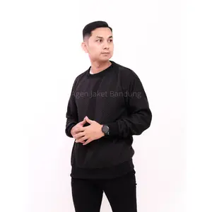 Comfy Crewneck Sweater Basic Polos Premium / Jaket Pria Diamond Knitt Crew Neck Hitam Santai Polos Knitwear Sweatshirt Navy