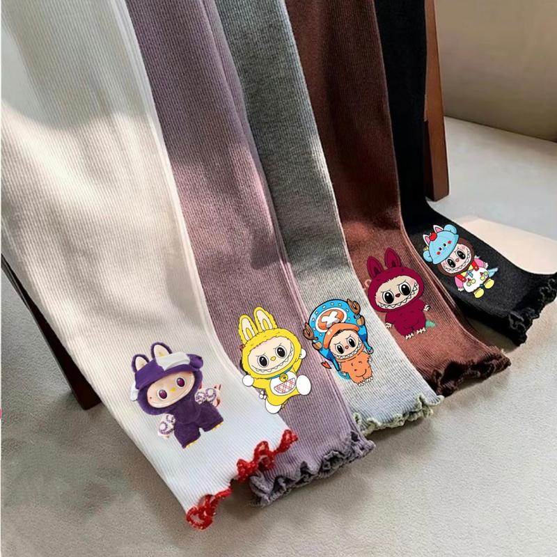 HEMAT 3 PCS Celana legging anak perempuan 0-14 tahun motif karakter terbaru Bayi 1