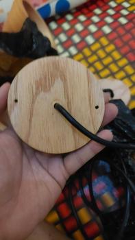 Product Review of lampu gantung minimslis ufo lampu gantung easthetik Bohlam Kayu Minimalis from T**A 3