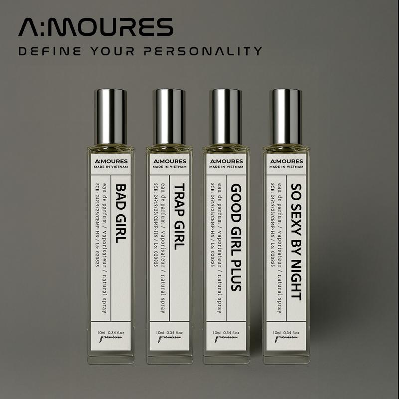 [BST 10ML] Nước Hoa Nữ A:moures 10ml Nguyên Liệu Nhập Khẩu Hương Thơm Nhẹ Nhàng Cuốn Hút, Dạng Xịt Xịt Thơm Cosmetic