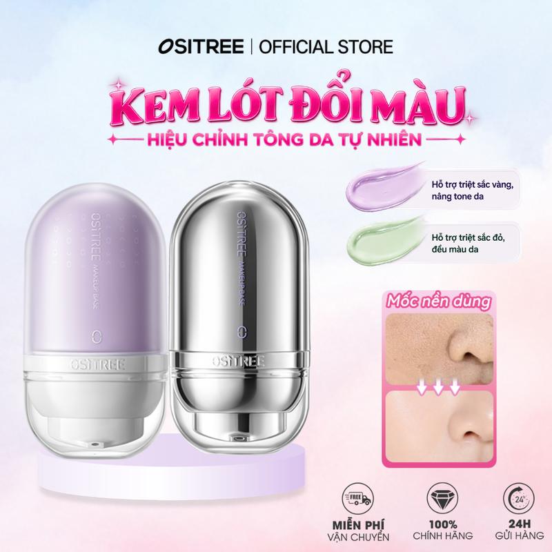 [HOT] OSITREE Kem lót đổi màu – Nâng tông da tự nhiên, làm đều màu da, dưỡng ẩm che khuyết điểm, nhẹ như không khí, giúp da căng bóng mịn màng 25g [Thanh Toán Khi Nhận Hàng]