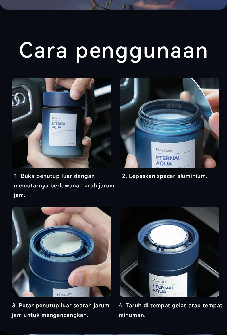 Kathwi K-nature Car Fragrance Aroma Tahan Lama Dan Menyenangkan Pengharum Mobil Mewah Terbaru 180g Formula Hipoalergenik Antibakteri Dan Penghilang Formaldehida