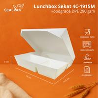Gambar SEALPAK Lunchbox Kertas 4 Sekat & 5 Sekat Tebal Food Grade | ISI 25 Pcs | Ukuran M L | Polos - Sekat 4 M (Medium) dari SEALPAK Kota Administrasi Jakarta Pusat 2 Tokopedia