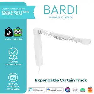 BARDI Smart Expendable Curtain Track and Motor Gorden Otomatis WiFi
