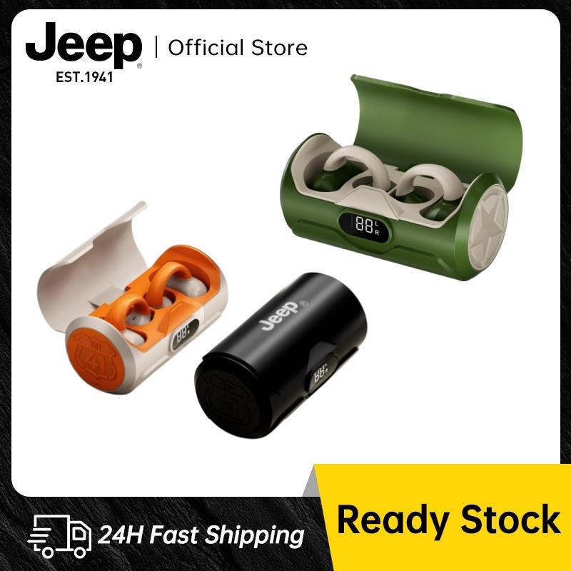 Tai nghe không dây Jeep JP EC003 Bluetooth 5.4 Tai nghe kẹp tai Tai nghe kẹp tai mở có Mic Tai nghe không dây mini Tương thích Bluetooth Thích hợp để chạy thể thao tập Gym có USB-C Tương thích với Android và IOS