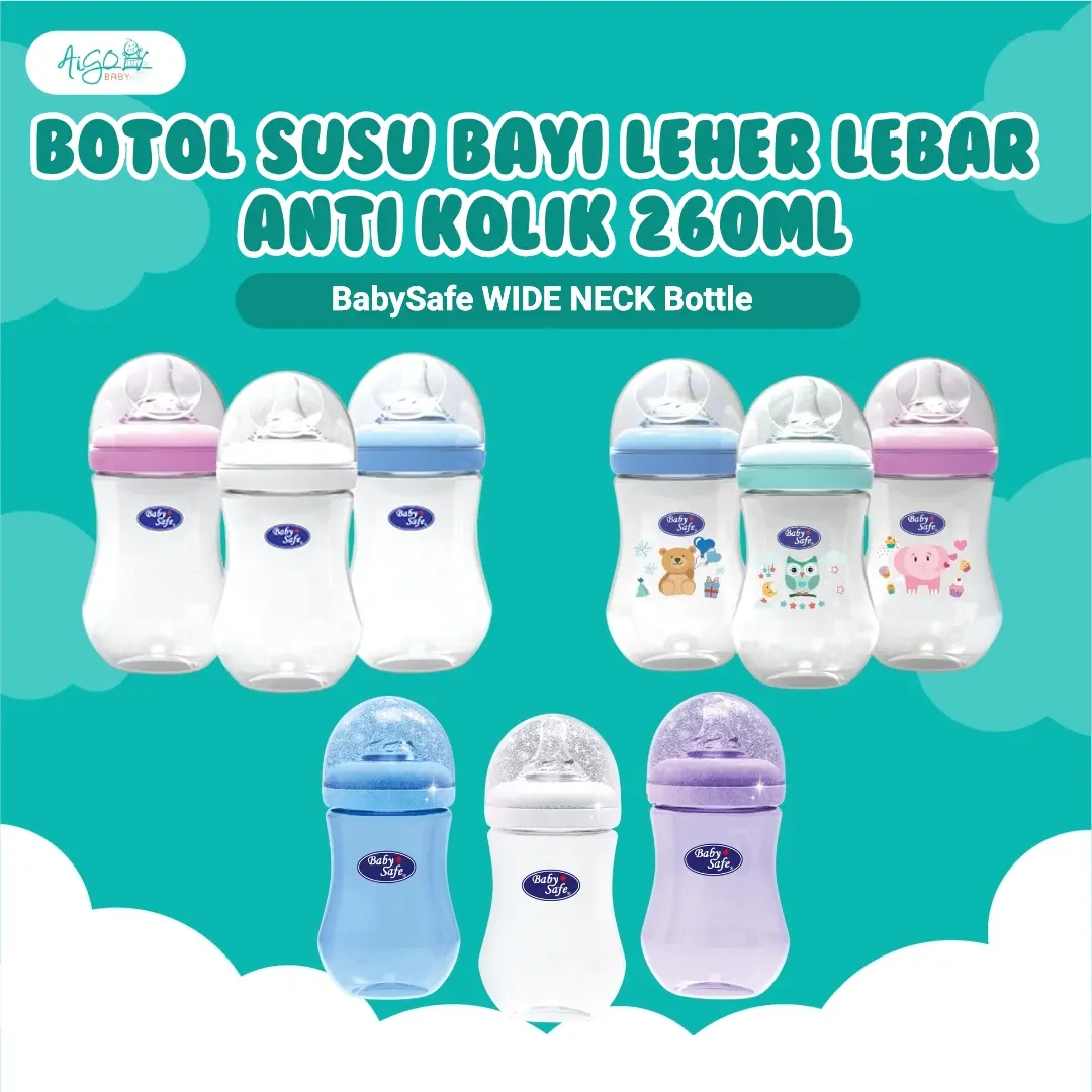Botol Susu Baby Safe Wide Neck 250 mL bayi bottle