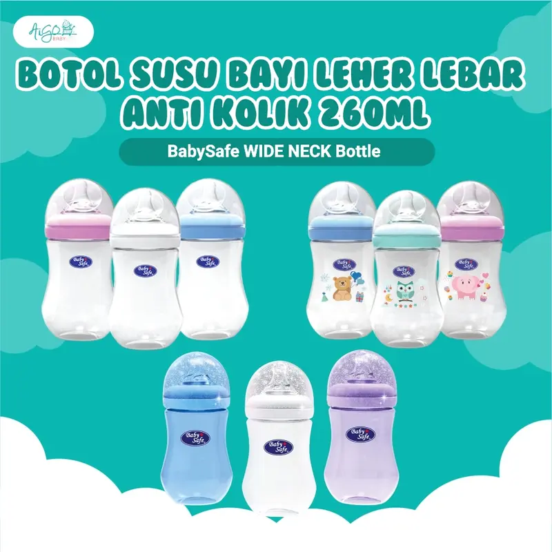 Botol Susu Baby Safe Wide Neck 250 mL bayi bottle 0