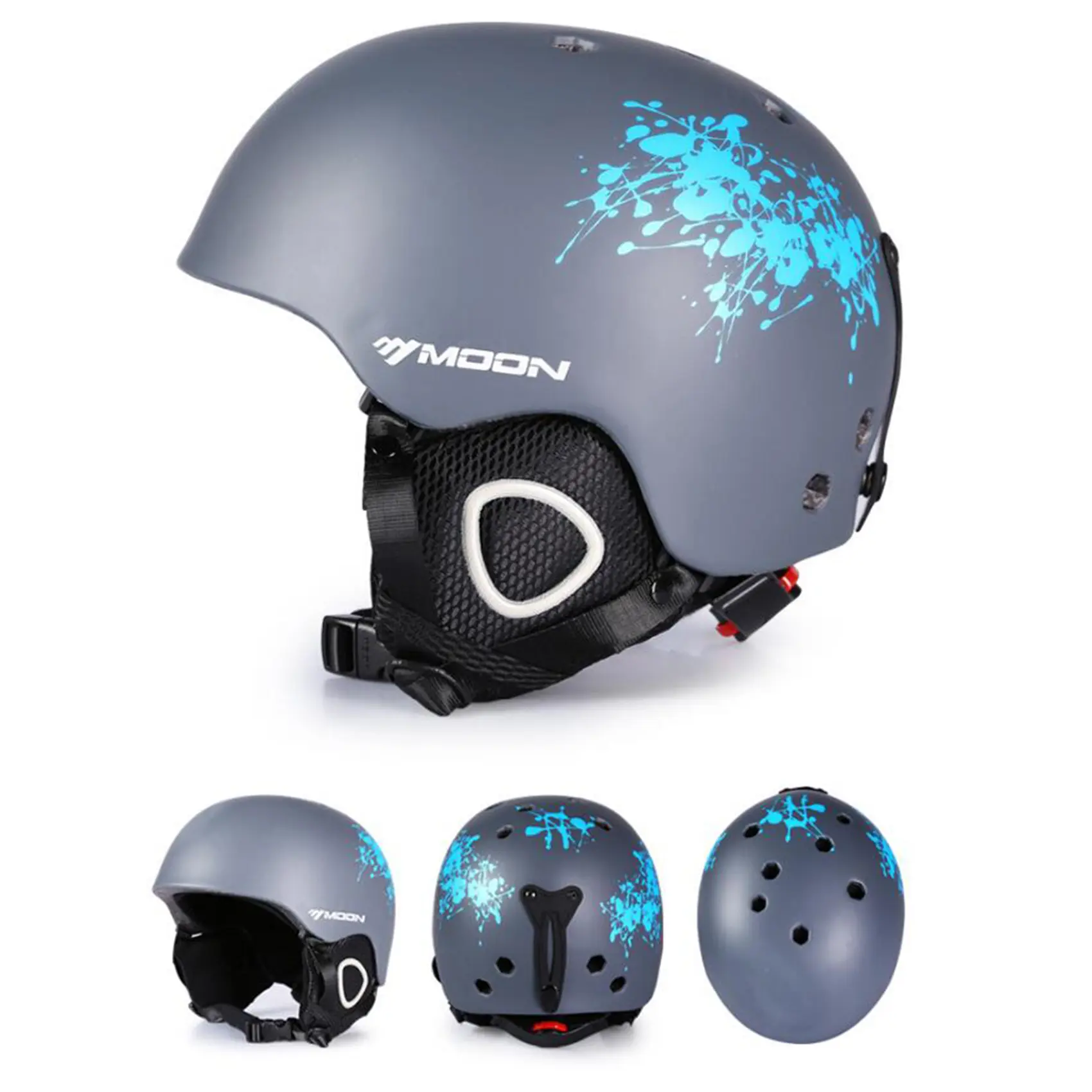 Lightweight Ultimate Snowboard Helmet, Ski Helmet for Men Women with Detachable Earmuffs to Regulate Body Tempareture