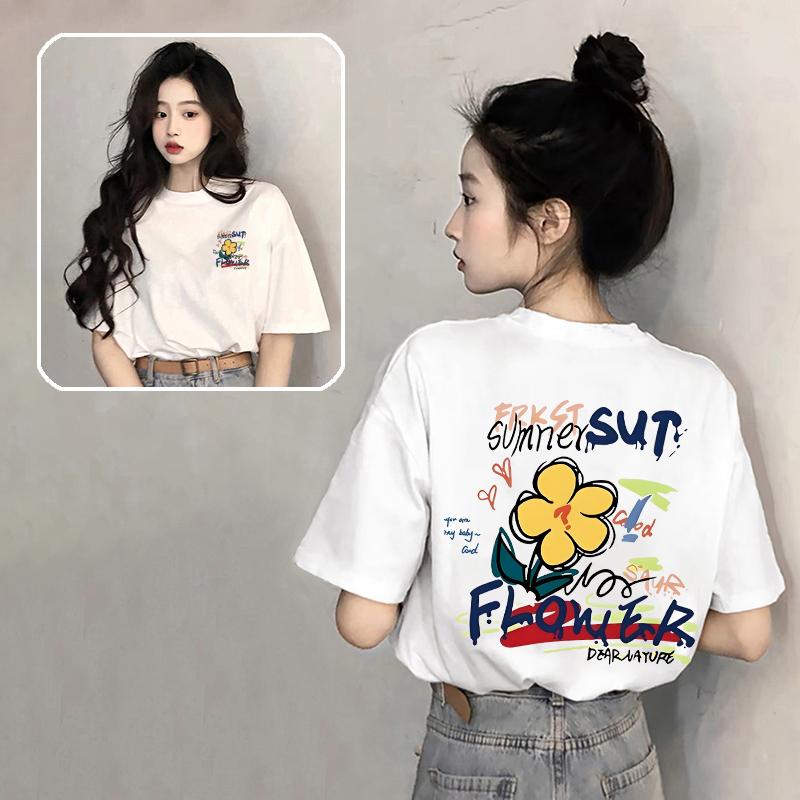  1092  Áo thun nam nữ tay lỡ form rộng in hình đa dạng áo thun unisex thời trang hot mùa hè 