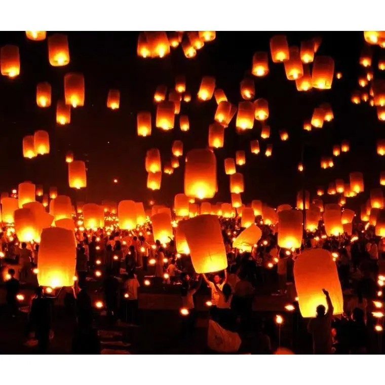 Đèn Lồng Kongming Chuyên Nghiệp, Thiết Thực, Đèn Ước Nguyện Lớn, Chống Cháy Mới, Phước Lành Dày Dặn, Loại An Toàn Tình Yêu Sáng Tạo