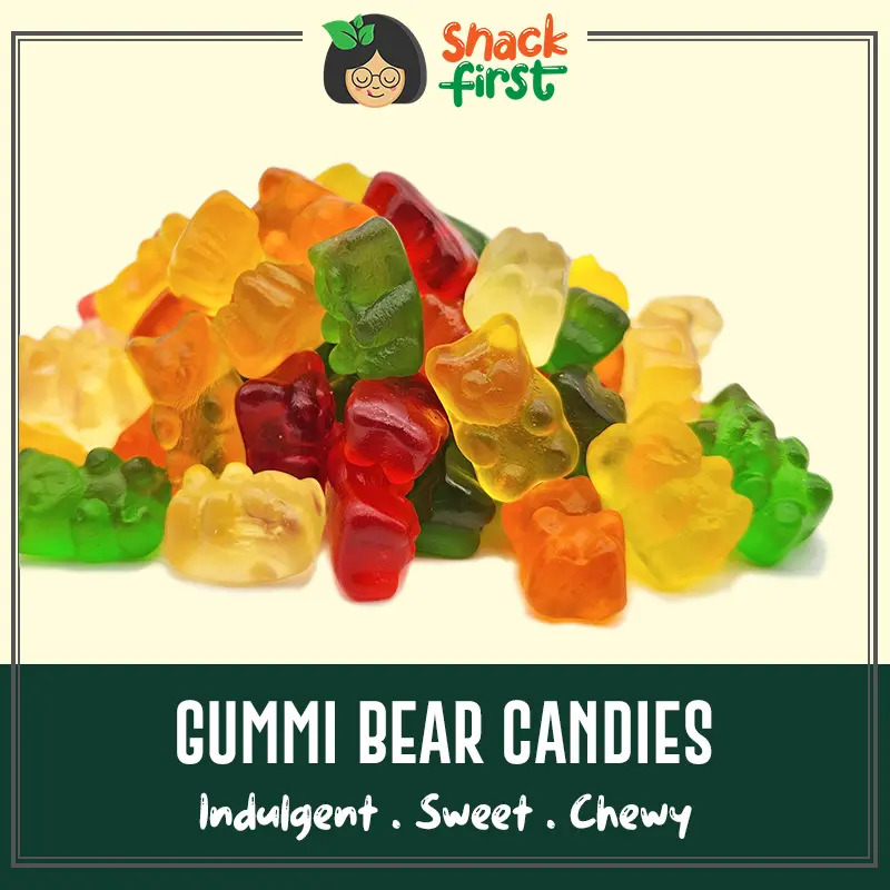 SnackFirst Gummi Bear Candies - 200g/1kg Party Snacks Sweets Jellies