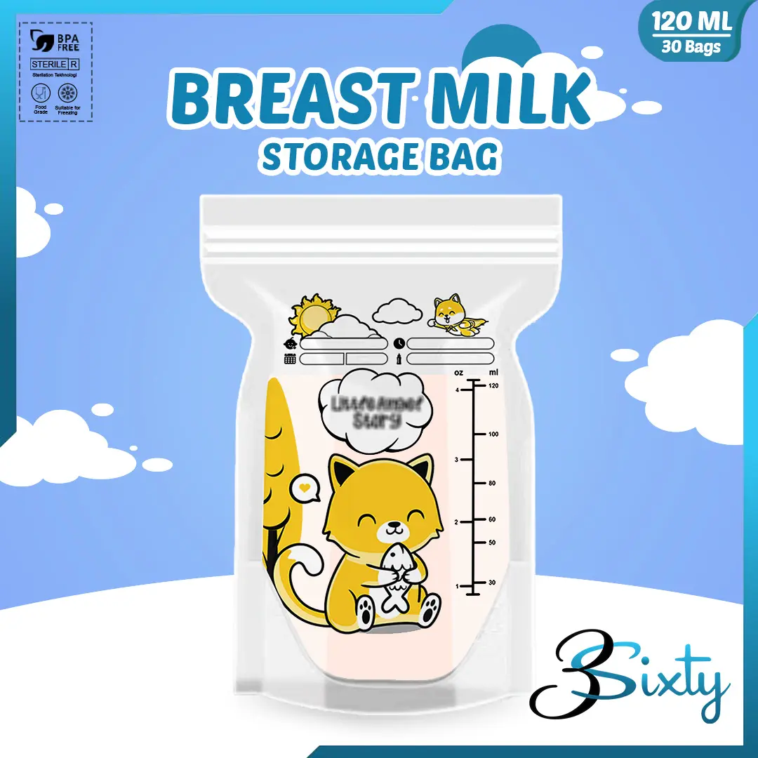 KANTONG ASI SUSU BAYI 120ml BABY BREAST MILK Storage Bag  ASIP 30pcs