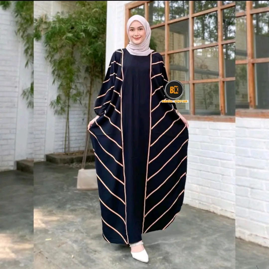 Gamis Kaftan Rayon Jumbo Premium Motif Lula Ld 180 Cm Viral Kekinian