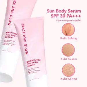 *Grace and glow Brightening sun Lotion Body serum 30++ | Sunscreen | Sunblock badan