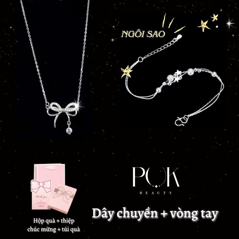  Bộ Vòng Cổ Và Vòng Tay Cho Nữ Thiết Kế Đơn Giản Mặt Dây Chuyền Nơ Vòng Tay Ghim An Toàn Nơ Ngôi Sao Được Làm Bằng Thép Titan Không Gỉ Chất Lượng Cao Đi Kèm Với Hộp Quà Thích Hợp Làm Quà Sinh Nhật Cho Bạn Bè 