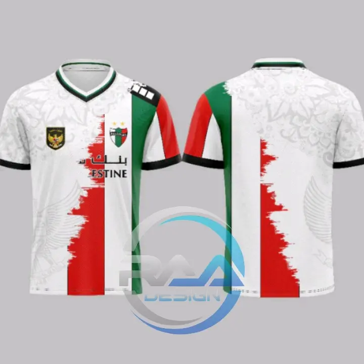 Jersey Indonesia x palestine Football official fanbase - Free request nickname & no punggung Sport 0