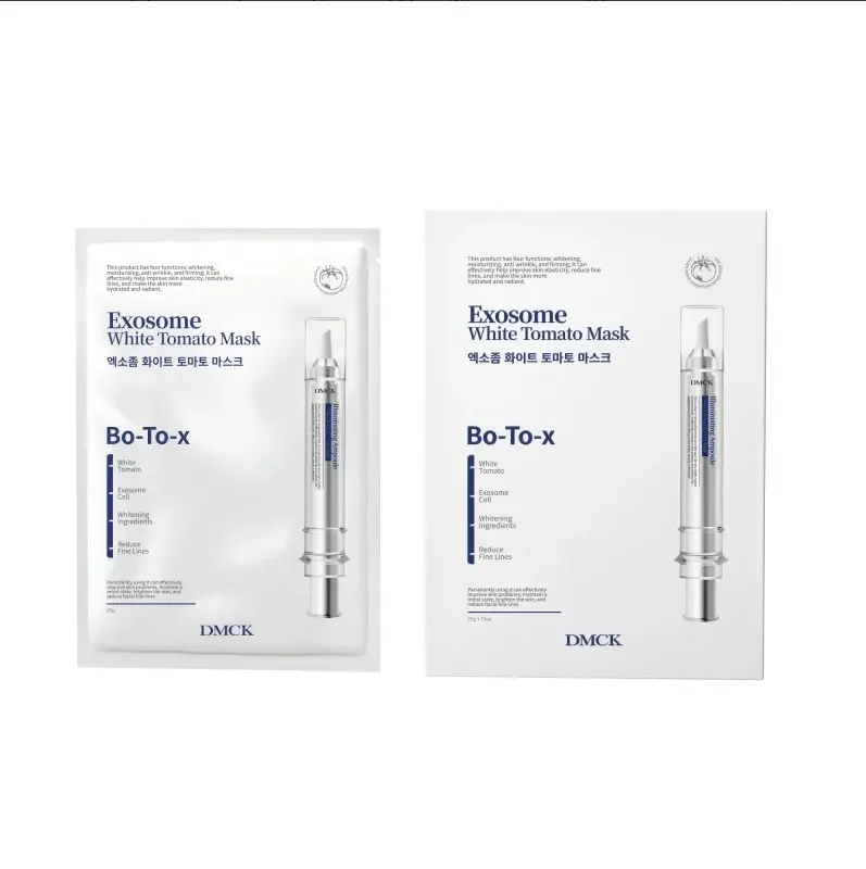 DMCK Exosome White Tomato Mask (10pcs/Box) x2 + DMCK Salmon Hydrating Repair Mask PDRN (10pcs/Box) x2 [computerised spare part]