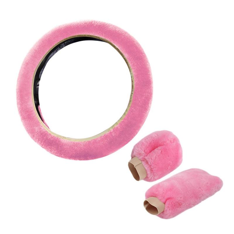 Product Introduction of Universal Warm Plush Car Steering Wheel Cover Gearshift Women Protector Soft Decoration Y4J5 30