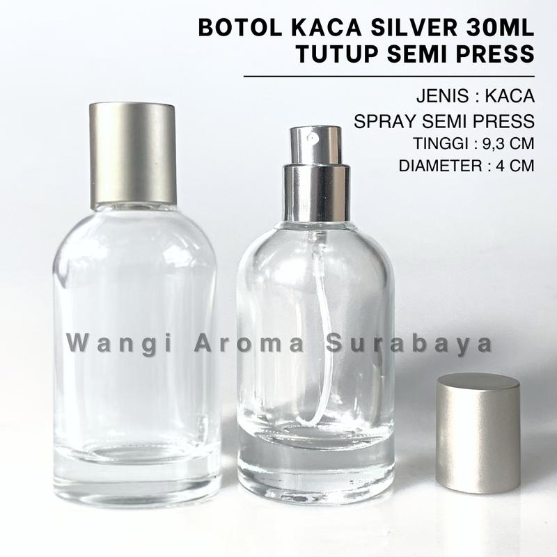 Botol Parfum Spray Kaca Bening Model Labo LLB 30ML - Botol Parfum 30ml 0