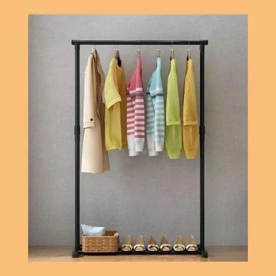 READY STOK Single Pole Cloth Hanger And Organizer Rack Wheel/ Rack baju Single Pole Garment Rack Single Pole Clothes Hanging Rack Rak Pakaian Gantung Baju Cloth