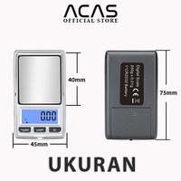 Gambar ACAS QZ-203 Timbangan Emas  200 Gram / 0.01 Gram Mini Digital Akurasi Free baterai LED kecil 200gr Saku Mas Perhiasan Kopi Bumbu Pocket Scale Digital Scale Portable 200gram / 0.01gram dari ACASOFFICIALSTORE Kab. Tangerang 2 Tokopedia
