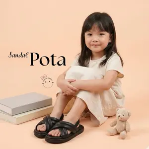 Shanum Pota Size 22 - 35 sandal tali belakang anak perempuan slip on flat lucu couple ibu dan anak