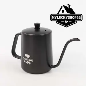 One Two Cups Teko Kopi Leher Angsa Bango 350 ml 600 ml Gooseneck Kettle Drip Coffee Pour Over V60 350ml 600ml