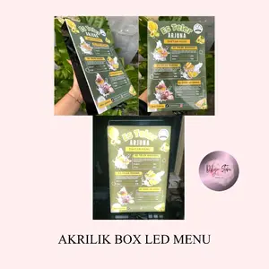 LED BOX MENU / light box menu A4 / menu led