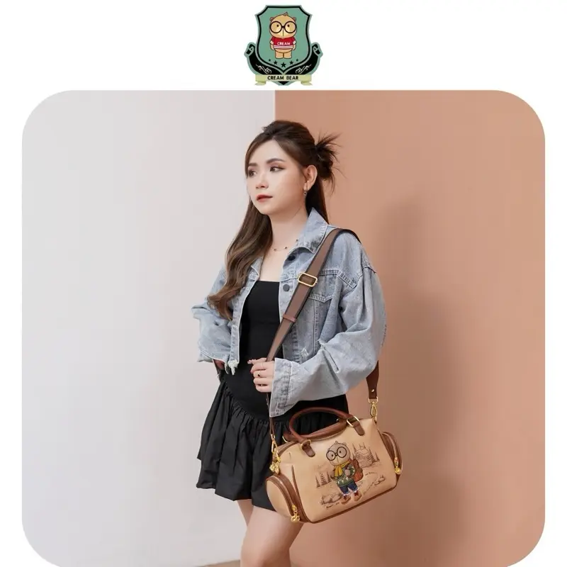 Sammao Creambear Tas Selempang Tas Tenteng kulit wanita original C12761 - C13241 - C13361 - C13431 5