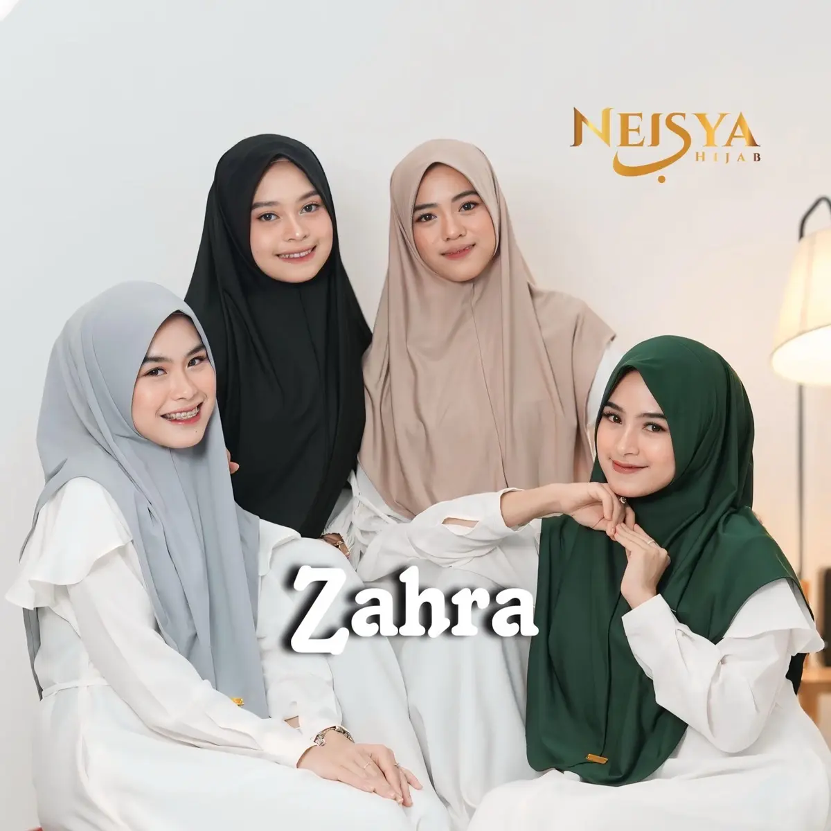 Neisya Hijab - Size L Hijab Zahra Non pet Kerudung Cantik Muslim Simple
