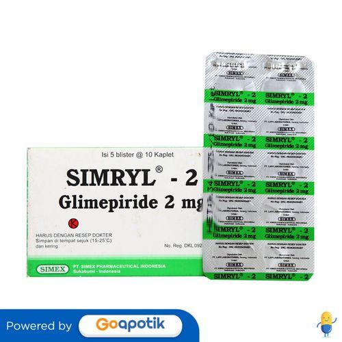 SIMRYL 2 MG BOX 50 KAPLET