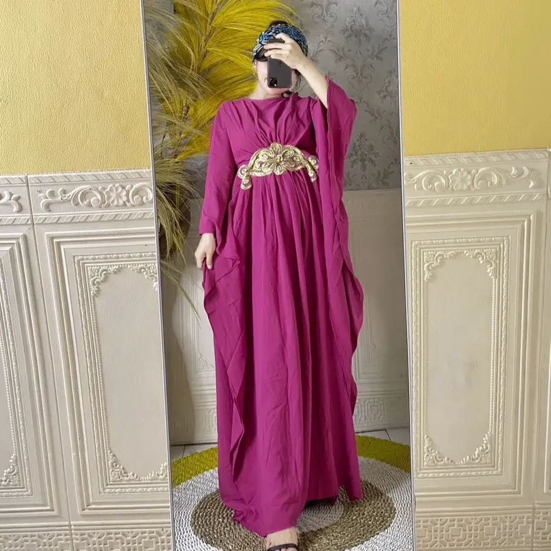 Kaftan cringkel Idul fitri terbaru 2024 0
