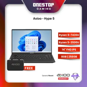 Laptop Axioo Mybook Hype 5 Ryzen 5 | 8GB RAM 256GB SSD | 14" IPS FHD | Windows 11 Pro | Resmi Axioo Indonesia + ADP