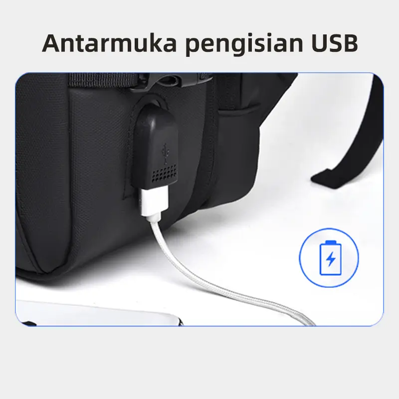 NINESTARS-Tas punggung Pria Ransel Laptop Backpack Expandable USB Port Multi Fungsi 6