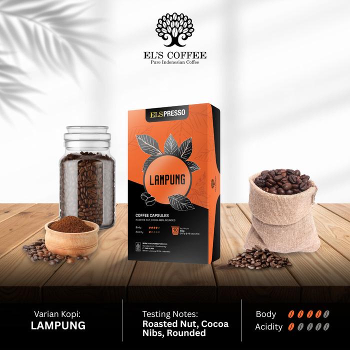 Gambar Elspresso Coffee Capsule: Lampung Robusta - Nespresso Compatible dari El's Coffee Kota Bandar Lampung Tokopedia