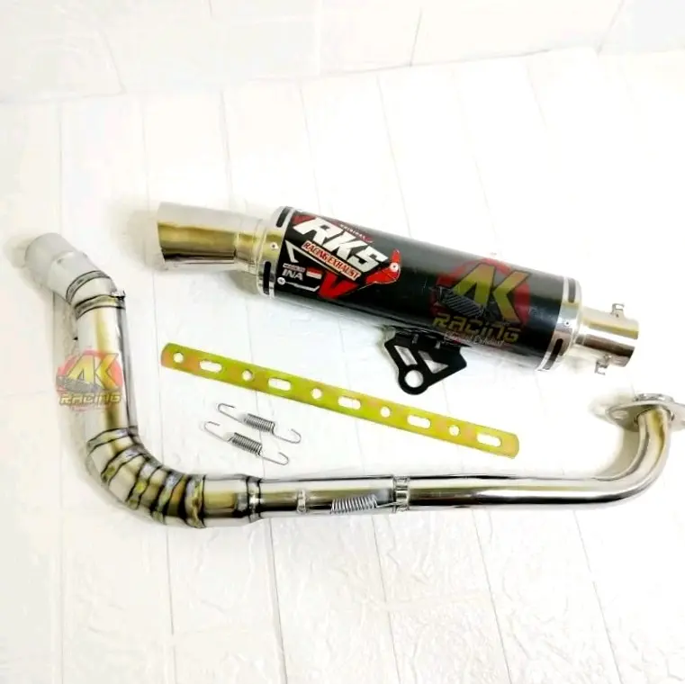 Knalpot Samlong Black Coating RKS All Motor Matic Beat Mio Vario Pcx Nmx Spacy 3