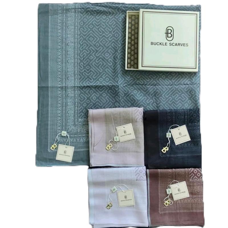 HIJAB BUCKLE SCARVES BOX HIJAB MOTIF PREMIUM Kerudung Segi Empat Voal Muslim Square 3