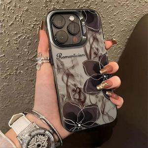 ดอกไม้เลอะเทอะสวยงาม เหมาะกับ iPhone15promax ข้อความ iPhone 14plus ใหม่ 13 บุคลิก xr สร้างสรรค์