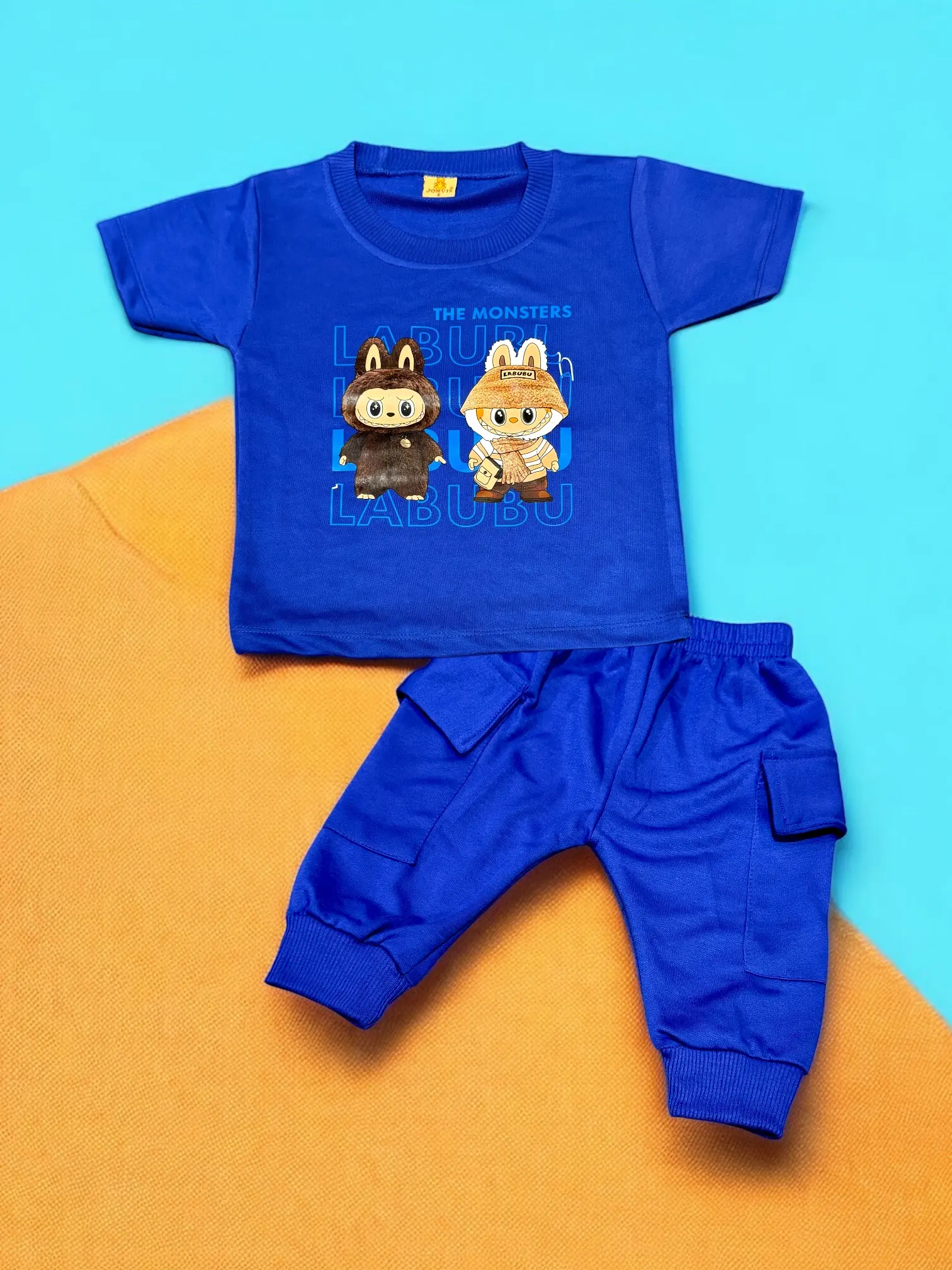 Baju anak viral labubu Stelan Joger Anak Labubu Laki-laki untuk Anak 6 Bulan - 3 Tahun - Fashion