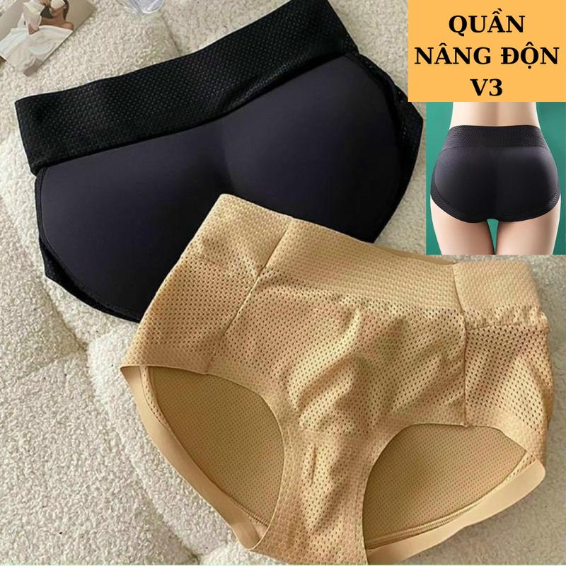 Quần lót nữ độn mông, nâng mông mút đệm mút 1cm nâng đỡ tạo vòng 3 dầy đặn căng tròn, mút đệm su thông hơi li ti thoáng mát