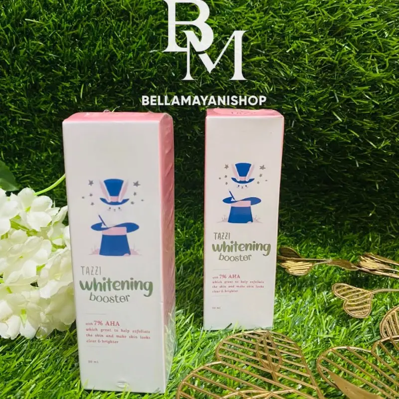 SERUM TAZZI WHITENING BOOSTER 50 ML 7% AHA SUDAH BPOM & HALAL 1